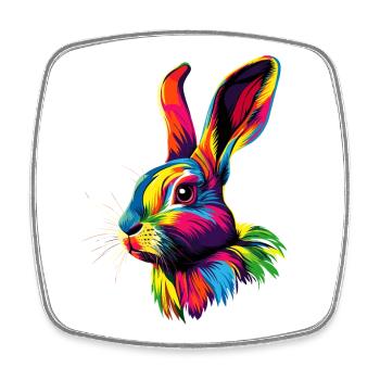 Bunny Rabbit Lover Hare Bunny Cute Bunnies - Square fridge magnet - white - Front