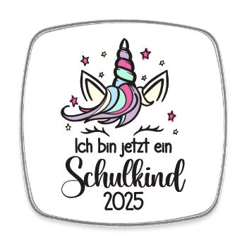 Ich Bin Jetzt Ein Schulkind - Viereckiger Kühlschrankmagnet - Weiß - Vorne