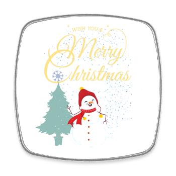 Maria Christmas - Square fridge magnet - white - Front