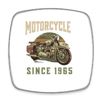 Légende 1965 – Conception de motos vintage - Magnet carré - blanc - Devant