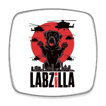 Labzilla - Magnet carré - blanc - Devant