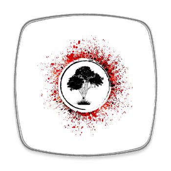 Tree Symbol Nature - Square fridge magnet - white - Front