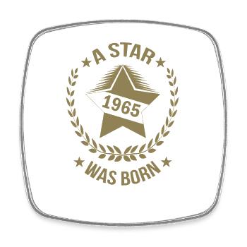 Anniversaire 1965 Naissance de l’étoile - Magnet carré - blanc - Devant