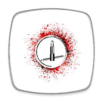 Make Up Cosmetic Icon - Square fridge magnet - white - Front