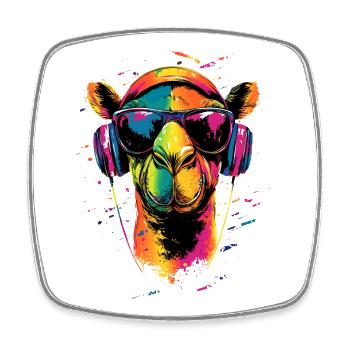 Kamel Dromedar Trampeltier Camel Geschenk Kamele - Viereckiger Kühlschrankmagnet - Weiß - Vorne