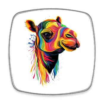 Kamel Dromedar Trampeltier Camel Geschenk Kamele - Viereckiger Kühlschrankmagnet - Weiß - Vorne