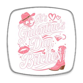 Fête amusante pour la Saint-Valentin - Magnet carré - blanc - Devant