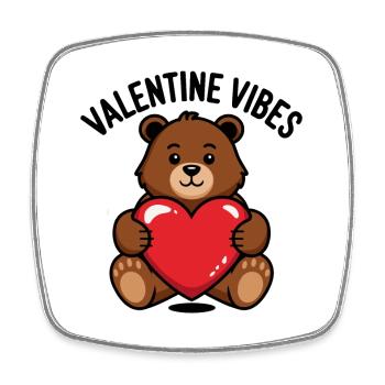 Ambiance de la Saint-Valentin pour les amoureux le jour de la Saint-Valentin - Magnet carré - blanc - Devant