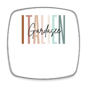 Italien Urlaub Gardasee Geschenk - Viereckiger Kühlschrankmagnet - Weiß - Vorne
