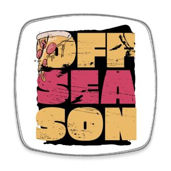 Bodybuilding Fitness Sports Leisure Off Season - Square fridge magnet - white - Front