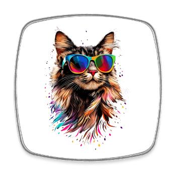 Maine Coon Cat Cat Mom Cat Maine Coon Cats - Square fridge magnet - white - Front