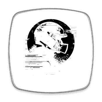 Football Player - Square fridge magnet - white - Front
