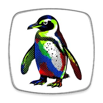 Penguin - Square fridge magnet - white - Front