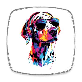 Dalmatian Dog Lover I Love Dalmatians - Square fridge magnet - white - Front