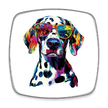 Dalmatian Dog Lover I Love Dalmatians - Square fridge magnet - white - Front