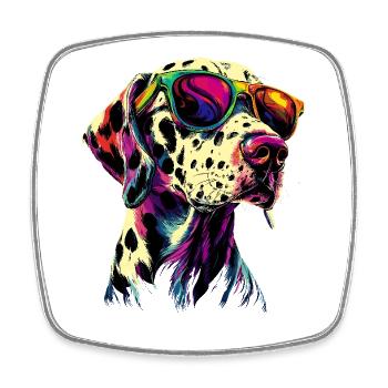 Dalmatian Dog Lover I Love Dalmatians - Square fridge magnet - white - Front