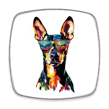 Rhodesian Ridgeback Jagdhund Hunde Stolz Ridgeback - Viereckiger Kühlschrankmagnet - Weiß - Vorne