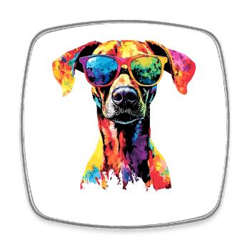 Rhodesian Ridgeback Jagdhund Hunde Stolz Ridgeback - Viereckiger Kühlschrankmagnet - Weiß - Vorne