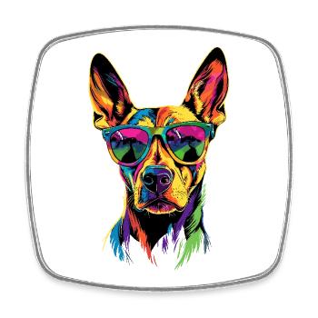 Rhodesian Ridgeback Jagdhund Hunde Stolz Ridgeback - Viereckiger Kühlschrankmagnet - Weiß - Vorne