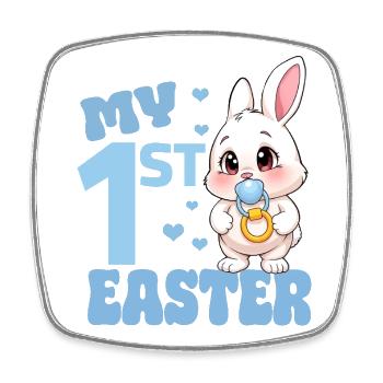 My First Easter Baby - Viereckiger Kühlschrankmagnet - Weiß - Vorne