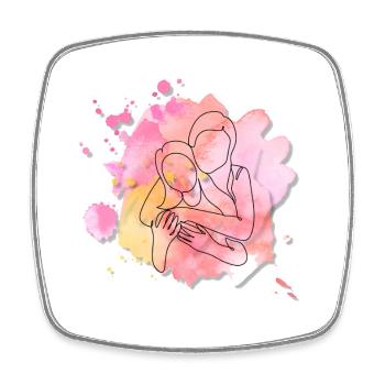 Favorite person - Sister's love - Square fridge magnet - white - Front