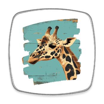 Giraffe - Viereckiger Kühlschrankmagnet - Weiß - Vorne