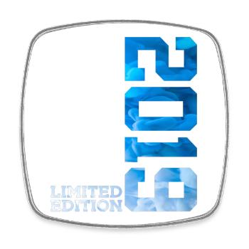 7. GEBURTSTAG LIMITED EDITION 2019 - Viereckiger Kühlschrankmagnet - Weiß - Vorne