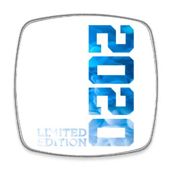 6. GEBURTSTAG LIMITED EDITION 2020 - Viereckiger Kühlschrankmagnet - Weiß - Vorne
