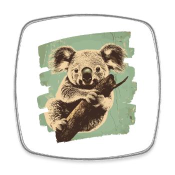 Koala Bear - Square fridge magnet - white - Front