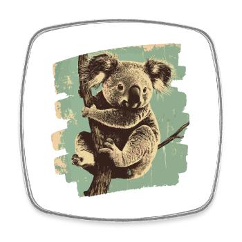 Koala - Square fridge magnet - white - Front