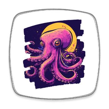Octopus Octopus - Square fridge magnet - white - Front