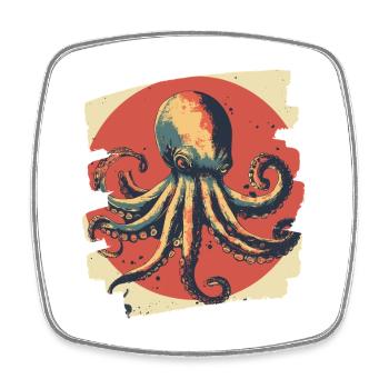 Octopus Octopus - Square fridge magnet - white - Front