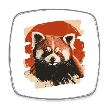 Petit panda - Magnet carré - blanc - Devant
