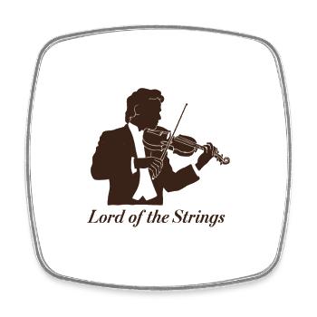 Violon Seigneur Des Cordes Musicien Illustration - Magnet carré - blanc - Devant