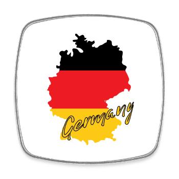 Flag of Germany, German pride - Square fridge magnet - white - Front