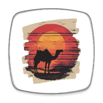 Camel - Square fridge magnet - white - Front