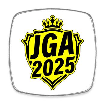 Jga 2025 Junggesellen Abschied - Viereckiger Kühlschrankmagnet - Weiß - Vorne