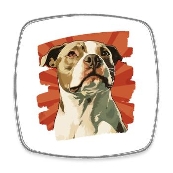 American Staffordshire - Square fridge magnet - white - Front