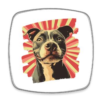 American Staffordshire - Square fridge magnet - white - Front