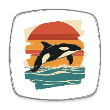 Killer whale - Square fridge magnet - white - Front