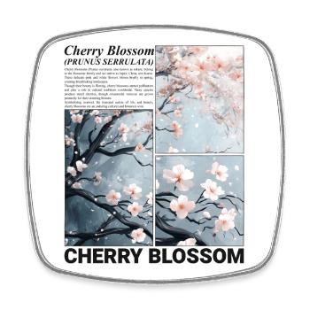 Cherry Blossom Sakura Flower Spring Nature Gift - Square fridge magnet - white - Front