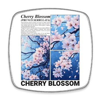 Cherry Blossom Flower Sakura Spring Nature Gift - Square fridge magnet - white - Front