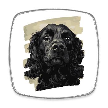 Cocker Spaniel - Square fridge magnet - white - Front