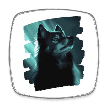 Finnish Lapphund - Square fridge magnet - white - Front