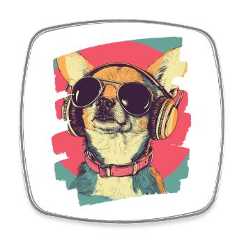 Chihuahua - Square fridge magnet - white - Front