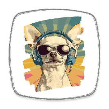 Chihuahua - Magnet carré - blanc - Devant