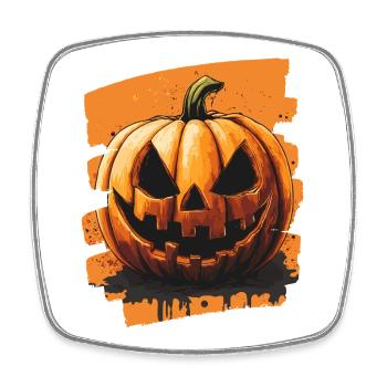 Halloween Pumpkin - Square fridge magnet - white - Front