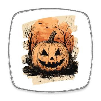 Halloween Pumpkin - Square fridge magnet - white - Front