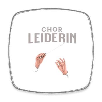 Chor Leiderin Chorleiterin Dirigentin - Viereckiger Kühlschrankmagnet - Weiß - Vorne