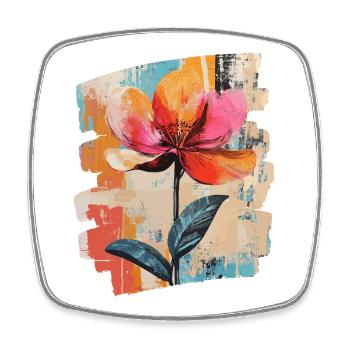 Frühling Frühlingsanfang Blume Blumen - Viereckiger Kühlschrankmagnet - Weiß - Vorne